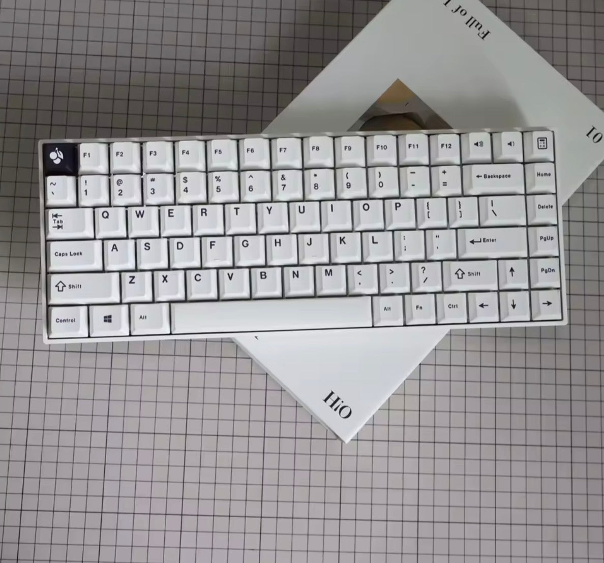 Minimalist White Keycaps-125 Keycaps Keyboard